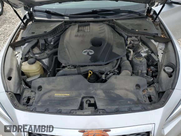 2016 Infiniti Q50 Premium with VIN JN1CV7AR2GM252066, listed as a Copart auction lot 53565405 with 163,870 mi miles and Salvage Title. Bid and sale history available at DreamBid. Image 11.