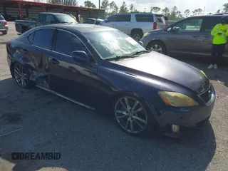2006 Lexus IS 350 with VIN JTHBE262862001892, listed as a IAAI auction lot 41931566 with 243,306 mi miles and . Bid and sale history available at DreamBid. Image 1.