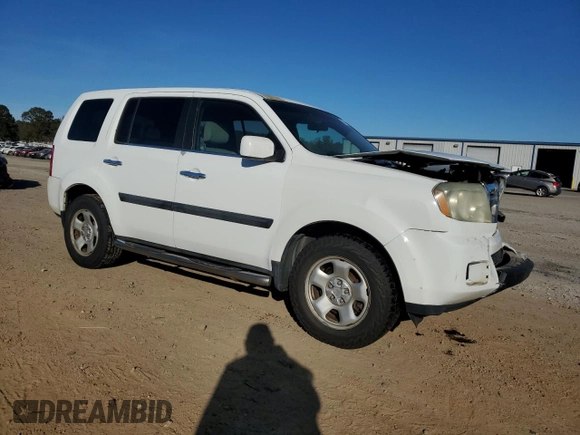 2011 Honda Pilot LX with VIN 5FNYF4H21BB094179, listed as a Copart auction lot 80498764 with 183,544 mi miles and Salvage Title. Bid and sale history available at DreamBid. Image 4.
