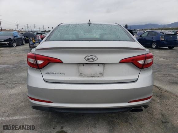 2016 Hyundai Sonata 2.4L SE with VIN 5NPE24AFXGH329005, listed as a Copart auction lot 49318275 with 90,132 mi miles and Salvage Title. Bid and sale history available at carsss.com. Image 6.