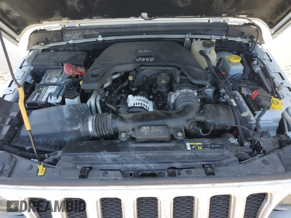 2019 Jeep Wrangler Unlimited Sahara with VIN 1C4HJXEG8KW574005, listed as a Copart auction lot 55386585 with Not provided miles and Salvage title. Bid and sale history available at DreamBid. Image 11.