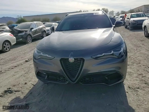 2024 Alfa Romeo Stelvio Veloce with VIN ZASPAKBN3R7D71181, listed as a Copart auction lot 87510335 with 19,477 mi miles and Salvage Title. Bid and sale history available at carsss.com. Image 14.