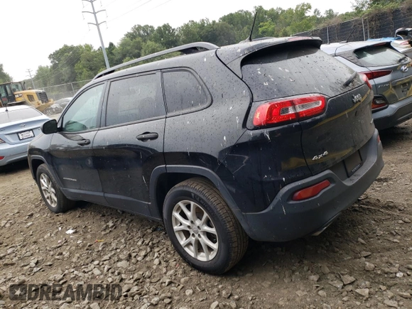 2017 Jeep Cherokee Sport with VIN 1C4PJMAS7HW663965, listed as a Copart auction lot 65504843 with 146,271 mi miles and Clean Title. Bid and sale history available at carsss.com. Image 2.