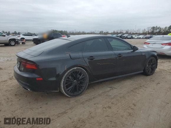 2017 Audi A7 Premium Plus with VIN WAUW2AFC9HN091504, listed as a Copart auction lot 88966485 with 84,731 mi miles and Salvage Title. Bid and sale history available at carsss.com. Image 3.