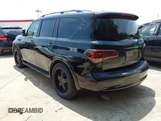 2012 Infiniti QX56 7-passenger with VIN JN8AZ2NFXC9519144, listed as a IAAI auction lot 42061647 with 1 mi miles. Bid and sale history available at carsss.com. Image 3.