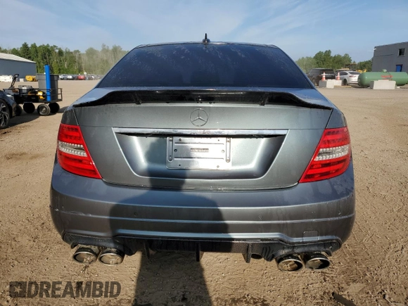 2012 Mercedes-Benz C 300 Sport with VIN WDDGF8BB7CA609715, listed as a Copart auction lot 59567445 with 176,385 mi miles and Salvage title. Bid and sale history available at DreamBid. Image 6.