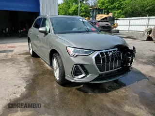 2024 Audi Q3 S line Premium with VIN WA1DECF33R1130720, listed as a Copart auction lot 59292025 with 15,949 mi miles and Salvage title. Bid and sale history available at DreamBid. Image 14.