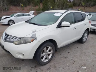 2009 Nissan Murano S with VIN JN8AZ18W59W101798, listed as a IAAI auction lot 41871492 with 159,017 mi miles. Bid and sale history available at carsss.com. Image 2.