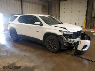 2022 Chevrolet Traverse RS with VIN 1GNEVJKW5NJ187162, listed as a Copart auction lot 48679815 with 21,574 mi miles and Salvage Title. Bid and sale history available at carsss.com. Image 4.