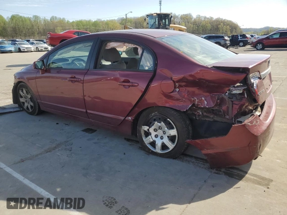 2011 Honda Civic LX with VIN 19XFA1F56BE026953, listed as a Copart auction lot 53395815 with 167,591 mi miles and Salvage Title. Bid and sale history available at DreamBid. Image 2.