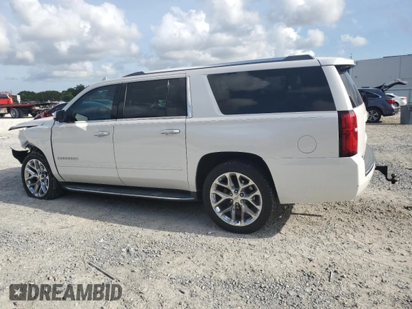 2017 Chevrolet Suburban Premier с VIN 1GNSCJKC6HR384877, выставлен на аукционе Copart как лот 58980085 с пробегом 85 231 миль миль и Списание • Salvage title. История ставок и продаж доступна на DreamBid. Изображение 2.