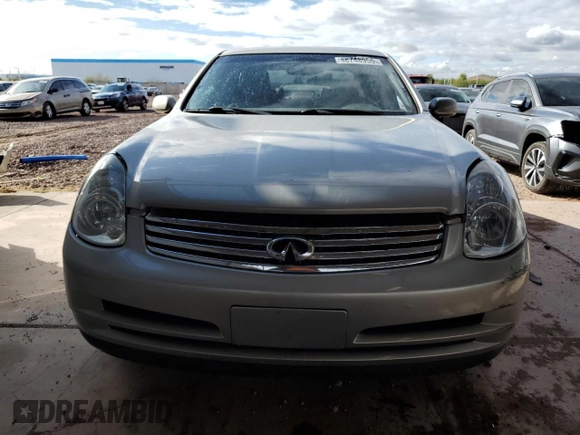2004 Infiniti G35 w/Leather with VIN JNKCV51E54M109962, listed as a Copart auction lot 48748955 with 122,180 mi miles and Salvage Title. Bid and sale history available at DreamBid. Image 5.