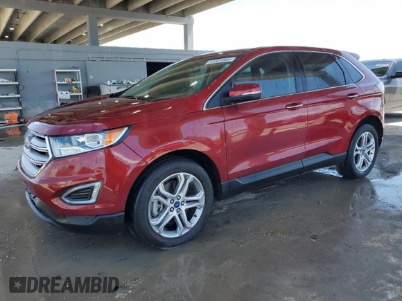 2016 Ford Edge Titanium with VIN 2FMPK4K95GBC17480, listed as a Copart auction lot 53301865 with 101,578 mi miles and Clean Title. Bid and sale history available at carsss.com. Image 1.