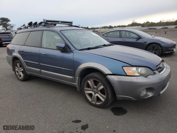 2005 Subaru Legacy Wagon (Natl) Outback R L.L. Bean Edition with VIN 4S4BP86C754346207, listed as a Copart auction lot 46219115 with 191,293 mi miles and Non Repairable. Bid and sale history available at carsss.com. Image 4.