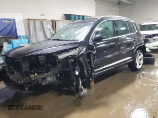 2016 Volkswagen Tiguan R-Line with VIN WVGBV7AX8GW609256, listed as a Copart auction lot 85888204 with 93,165 mi miles and Salvage Title. Bid and sale history available at DreamBid. Image 1.