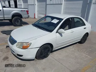 2008 Kia Spectra SX with VIN KNAFE121185508223, listed as a IAAI auction lot 42028372 with 152,526 mi miles. Bid and sale history available at carsss.com. Image 17.