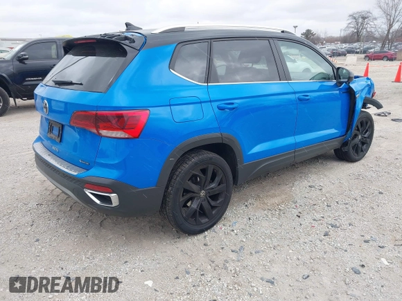 2023 Volkswagen Taos SE z VIN 3VVNX7B23PM344536, wystawiony jako IAAI lot #41069761 z przebiegiem 23 911 mil mil oraz . Historia ofert i sprzedaży dostępna na DreamBid. Obrazek 4.