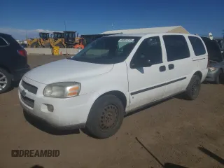 2008 Chevrolet Uplander LS Fleet with VIN 1GBDV13W98D119506, listed as a Copart auction lot 46907275 with 89,816 mi miles and Clean Title. Bid and sale history available at DreamBid. Image 1.