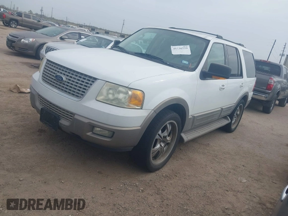 2003 Ford Expedition Eddie Bauer with VIN 1FMRU17W73LB67790, listed as a IAAI auction lot 41736559 with 284,820 mi miles. Bid and sale history available at carsss.com. Image 2.