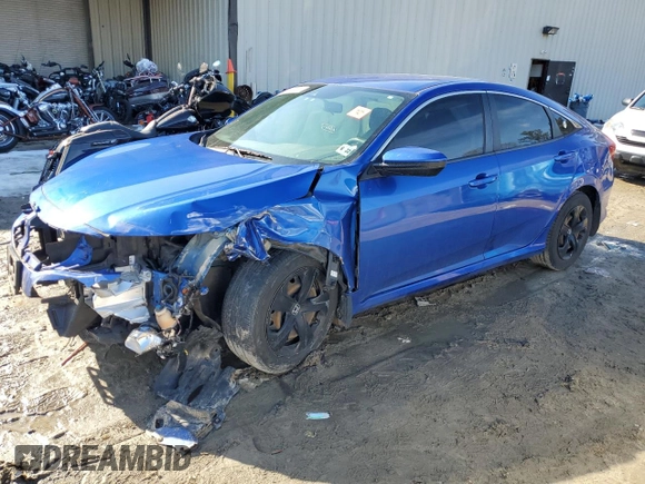 2017 Honda Civic Sedan LX with VIN 19XFC2F66HE225888, listed as a Copart auction lot 42966945 with 142,408 mi miles and Salvage Title. Bid and sale history available at carsss.com. Image 1.