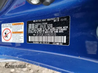 2014 Subaru BRZ Limited with VIN JF1ZCAC12E8603510, listed as a Copart auction lot 85144774 with Not provided miles and Salvage title. Bid and sale history available at DreamBid. Image 14.