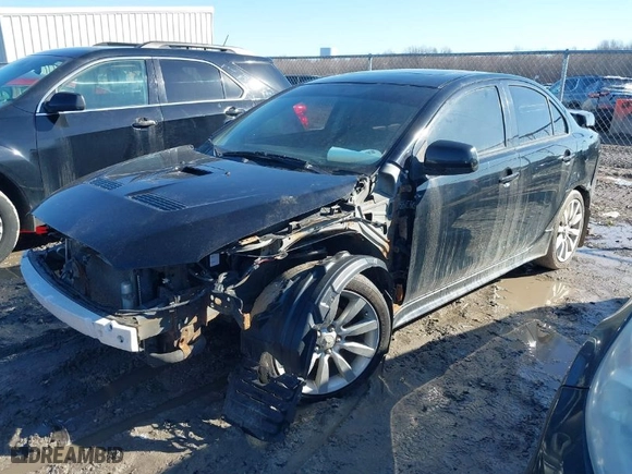 2009 Mitsubishi Lancer GTS with VIN JA3AU86W89U014025, listed as a IAAI auction lot 41748245 with 106596 miles. Bid and sale history available at carsss.com. Image 2.