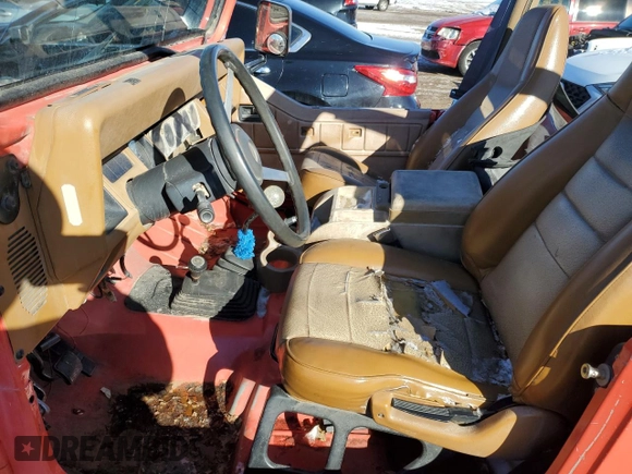 1995 Jeep Wrangler S with VIN 1J4FY19P4SP242383, listed as a Copart auction lot 41676685 with 189,527 mi miles and Salvage Title. Bid and sale history available at carsss.com. Image 7.