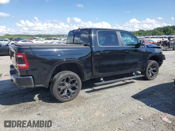 2020 Ram 1500 Limited with VIN 1C6SRFHT5LN291691, listed as a Copart auction lot 61497125 with 48,221 mi miles and Salvage title. Bid and sale history available at DreamBid. Image 3.