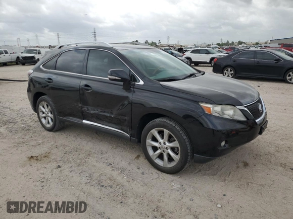 2010 Lexus RX 350 with VIN 2T2ZK1BA1AC017776, listed as a Copart auction lot 51589025 with 156,532 mi miles and Salvage Title. Bid and sale history available at DreamBid. Image 4.
