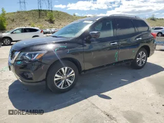2019 Nissan Pathfinder SV with VIN 5N1DR2MM7KC644821, listed as a Copart auction lot 57357045 with 48,509 mi miles and Salvage title. Bid and sale history available at DreamBid. Image 1.