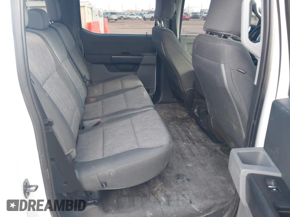 2023 Ford F-150 XL with VIN 1FTFW1ED9PFC02465, listed as a IAAI auction lot 41715526 with 21,343 mi miles. Bid and sale history available at carsss.com. Image 8.