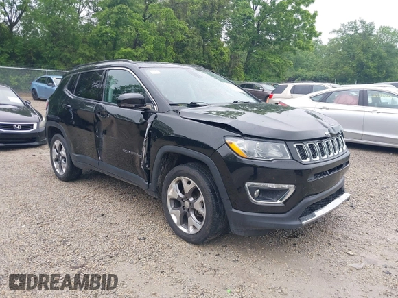2020 Jeep Compass Limited with VIN 3C4NJDCB1LT233447, listed as a IAAI auction lot 42379745 with 48,314 mi miles and . Bid and sale history available at DreamBid. Image 1.