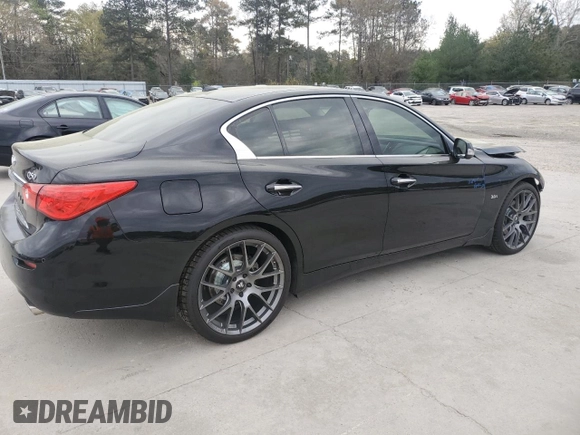 2016 Infiniti Q50 3.0t Premium with VIN JN1EV7AP0GM305290, listed as a Copart auction lot 49498585 with 110,384 mi miles and Salvage Title. Bid and sale history available at carsss.com. Image 3.