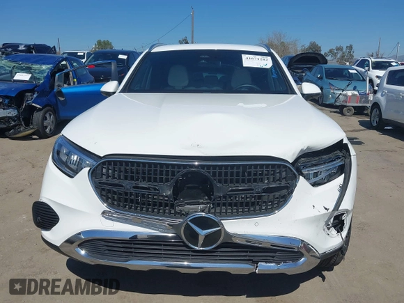 2023 Mercedes-Benz GLC with VIN W1NKM4GB2PU018233, listed as a IAAI auction lot 41671282 with 1 mi miles. Bid and sale history available at carsss.com. Image 12.