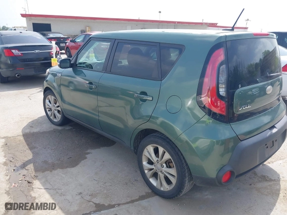 2014 Kia Soul + with VIN KNDJP3A52E7048657, listed as a IAAI auction lot 41940455 with 166,423 mi miles. Bid and sale history available at carsss.com. Image 3.
