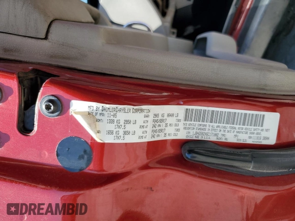 2006 Jeep Commander Limited z VIN 1J8HG582X6C171002, wystawiony jako Copart lot #62952795 z przebiegiem 221 626 mil mil oraz Szkoda całkowita • Salvage title. Historia ofert i sprzedaży dostępna na DreamBid. Obrazek 14.