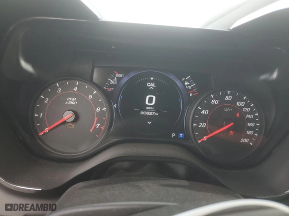 2019 Chevrolet Camaro 1SS with VIN 1G1FF1R71K0124305, listed as a Copart auction lot 44359885 with 80,827 mi miles and Salvage Title. Bid and sale history available at carsss.com. Image 9.