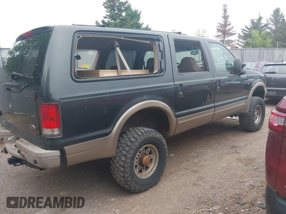 2001 Ford Excursion Limited z VIN 1FMSU43FX1EA39618, wystawiony jako IAAI lot #42519412 z przebiegiem 240 439 mil mil oraz . Historia ofert i sprzedaży dostępna na DreamBid. Obrazek 4.