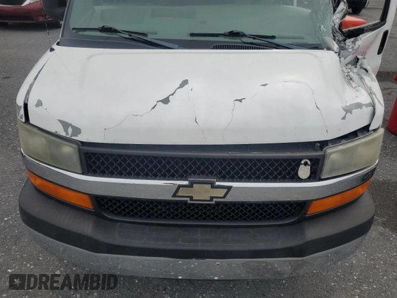2012 Chevrolet Express Passenger 1LT with VIN 1GAZG1FG9C1143775, listed as a Copart auction lot 58383685 with Not provided miles and Salvage title. Bid and sale history available at DreamBid. Image 12.