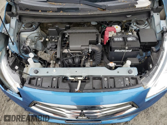 2019 Mitsubishi Mirage ES с VIN ML32F3FJ1KHF14619, выставлен на аукционе Copart как лот 58994695 с пробегом 47 429 миль миль и Списание • Salvage title. История ставок и продаж доступна на DreamBid. Изображение 11.