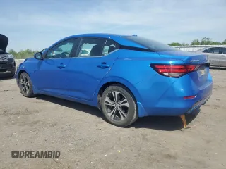 2021 Nissan Sentra SV with VIN 3N1AB8CV7MY287775, listed as a Copart auction lot 55027945 with 87,609 mi miles and Salvage title. Bid and sale history available at DreamBid. Image 2.