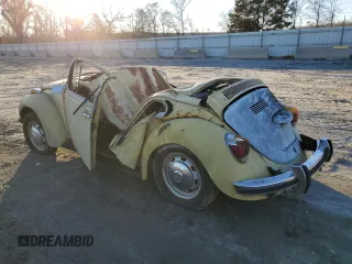 1973 Volkswagen Beetle with VIN 1332037341, listed as a Copart auction lot 41814485 with 95,231 mi miles and Non Repairable. Bid and sale history available at DreamBid. Image 2.