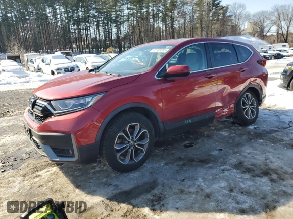 2020 Honda CR-V EX with VIN 2HKRW2H56LH632137, listed as a Copart auction lot 45338365 with 60,147 mi miles and Salvage Title. Bid and sale history available at carsss.com. Image 1.