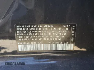2017 Volkswagen Golf SE z VIN WVWKR7AU0HW954006, wystawiony jako Copart lot #58590225 z przebiegiem 43 933 mil mil oraz Szkoda całkowita • Salvage title. Historia ofert i sprzedaży dostępna na DreamBid. Obrazek 12.