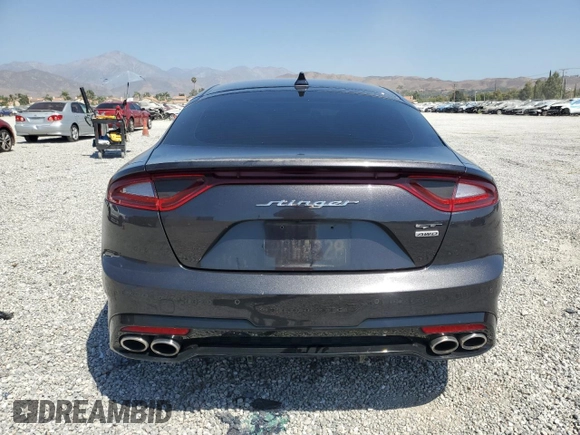 2021 Kia Stinger GT with VIN KNAE35LC6M6091744, listed as a Copart auction lot 69043364 with 44,319 mi miles and Salvage Title. Bid and sale history available at DreamBid. Image 6.