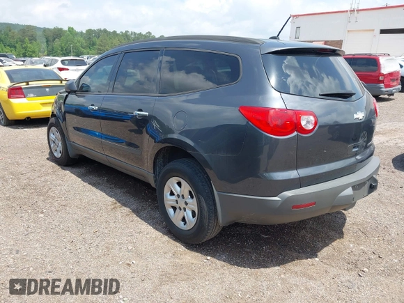 2012 Chevrolet Traverse LS with VIN 1GNKRFED2CJ399254, listed as a IAAI auction lot 42101291 with 162,605 mi miles and . Bid and sale history available at DreamBid. Image 3.