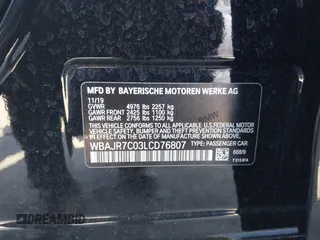 2020 BMW 5 Series 530i xDrive z VIN WBAJR7C03LCD76807, wystawiony jako IAAI lot #41887586 z przebiegiem 54 830 mil mil oraz . Historia ofert i sprzedaży dostępna na DreamBid. Obrazek 9.
