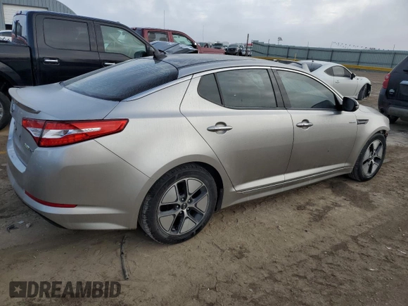 2013 Kia Optima Hybrid EX with VIN KNAGM4AD6D5041007, listed as a Copart auction lot 82535894 with 137,306 mi miles and Salvage Title. Bid and sale history available at carsss.com. Image 3.