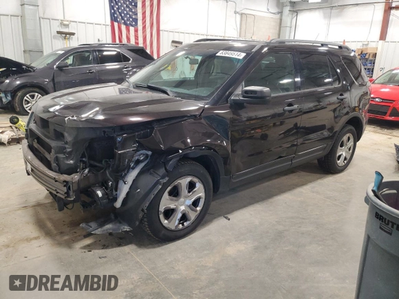 2014 Ford Utility Police Interceptor with VIN 1FM5K8ARXEGB74244, listed as a Copart auction lot 83849514 with 112,731 mi miles and Clean Title. Bid and sale history available at carsss.com. Image 1.