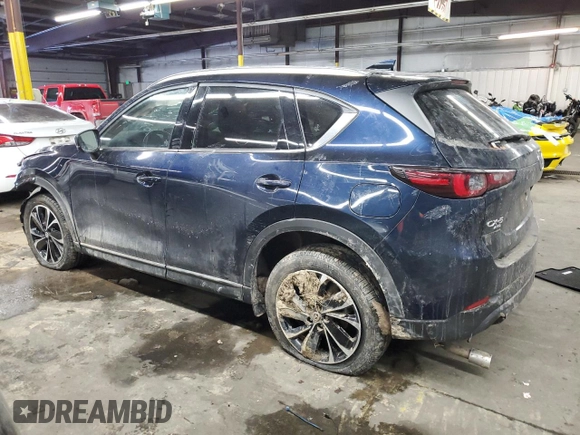 2023 Mazda CX-5 2.5 S Premium Package with VIN JM3KFBDMXP0196966, listed as a Copart auction lot 41927495 with 19,687 mi miles and Salvage Title. Bid and sale history available at carsss.com. Image 2.